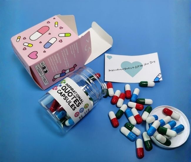 Inspirational Quote Capsules Self Care Gift For Women Under 20 Dollars