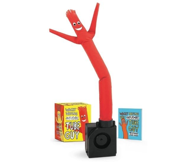 Wacky Waving Inflatable Tube Guy Mini Desk Toy With Book For Funny Gifts