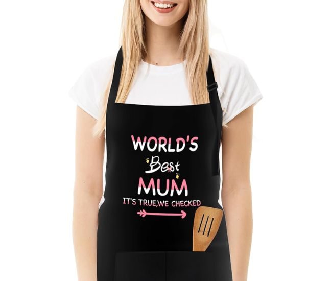 Personalised Worlds Best Mum Apron Gift For Mothers Day