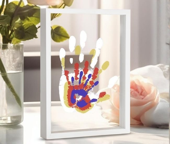 Personalised Family Handprint Keepsake Frame