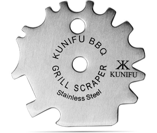 Bristle Free Bbq Grill Scraper Stainless Steel Griddle Cleaner