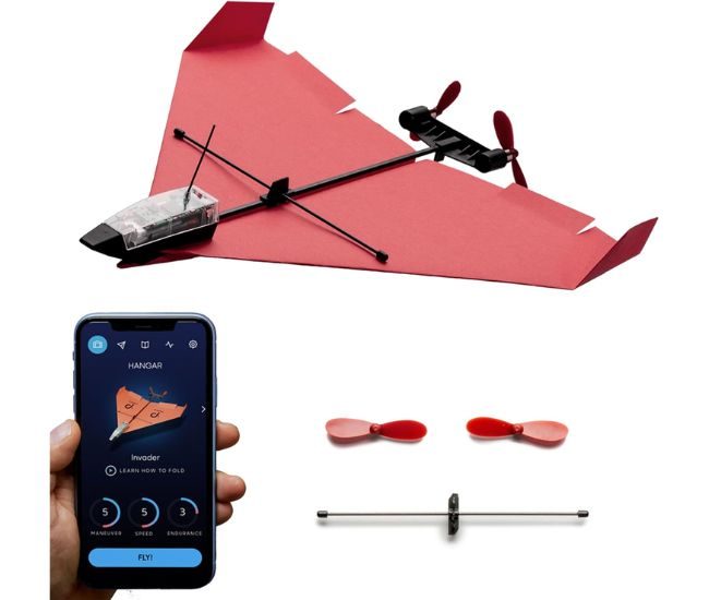 Phone Controlled Paper Airplane Kit Rc Airplane Gyro Autopilot Stem