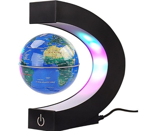 Magnetic Levitation Floating Globe Led Desk Lamp World Map Night Light