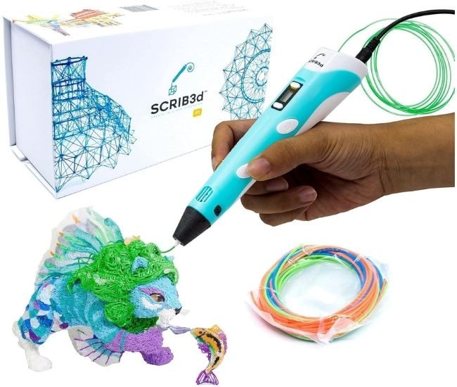 3d Printing Pen Starter Kit Box With Filament And Stencil Guide