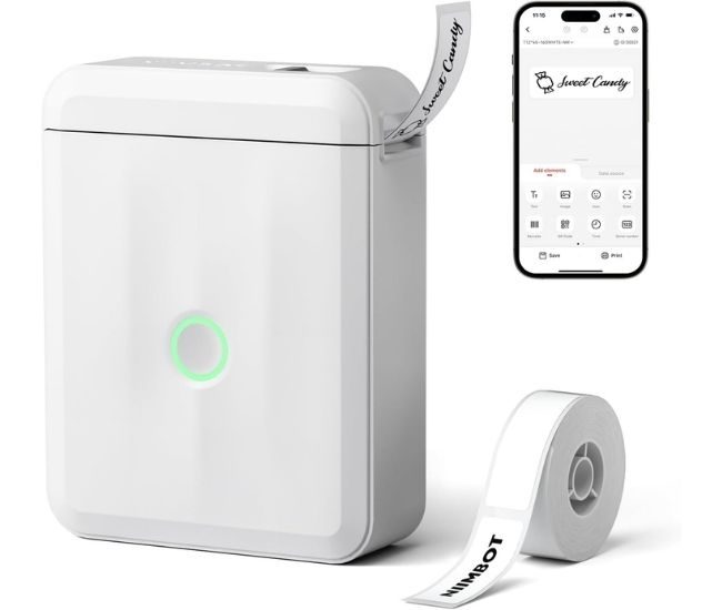 Mini Bluetooth Label Maker Portable Thermal Sticker Printer