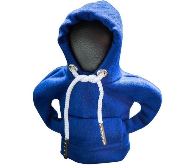 Gear Stick Hoodie Cover Funny Shift Knob Hoodie Car Accessory Blue
