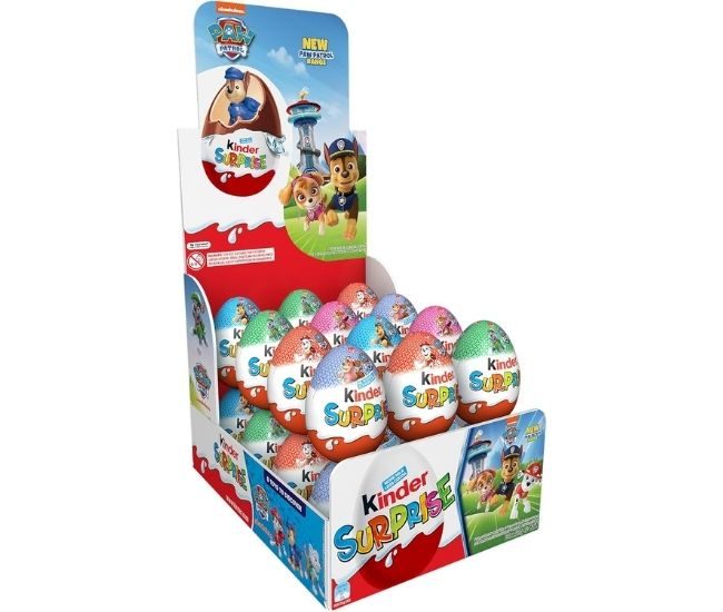 24 Pack Kinder Surprise Chocolate Eggs With Toy Easter