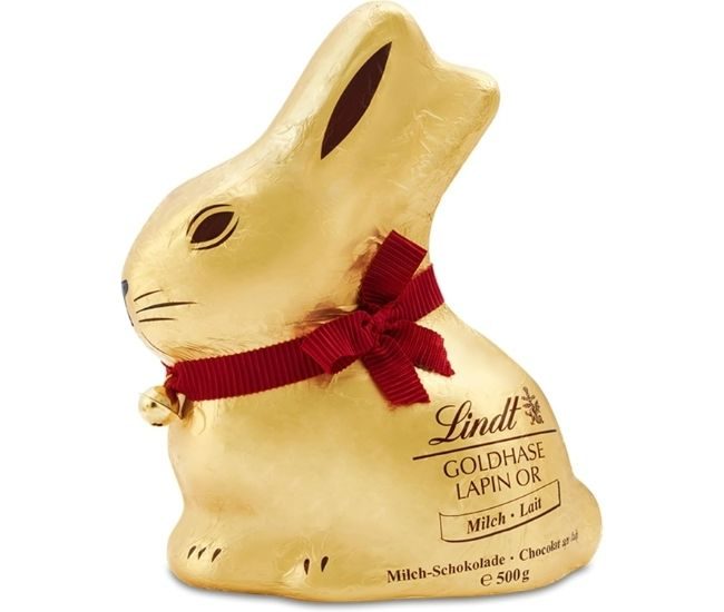 Giant Gold Chocolate Bunny 500g Milk Easter Gift
