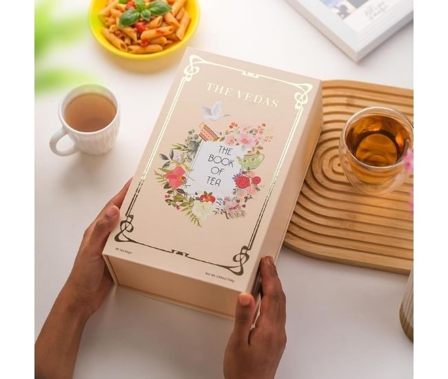 Book Of Tea Gift Set Assorted Tea Bags 12 Blends 48 Pack