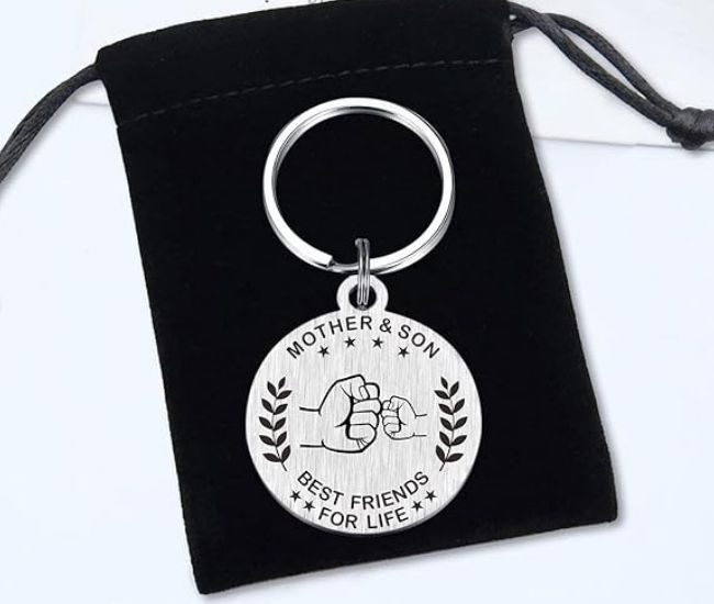 Mum And Son Keychain Set Best Friends For Life Always Remember