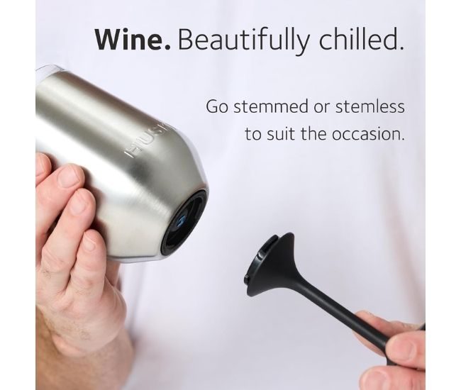 Insulated Wine Tumbler With Lid Detachable Stem Triple Insulated Stainless Steel Champagne
