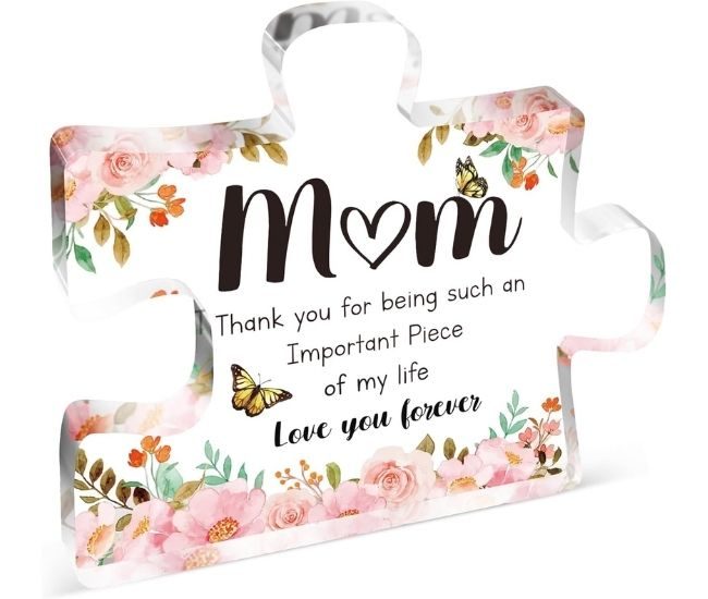Mums Missing Puzzle Piece Acrylic Plaque Keepsake Thank You Message Home Decor