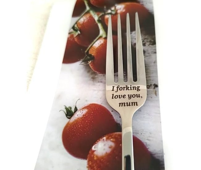 I Forking Love You Mum Fork Funny Dessert Fork Gift