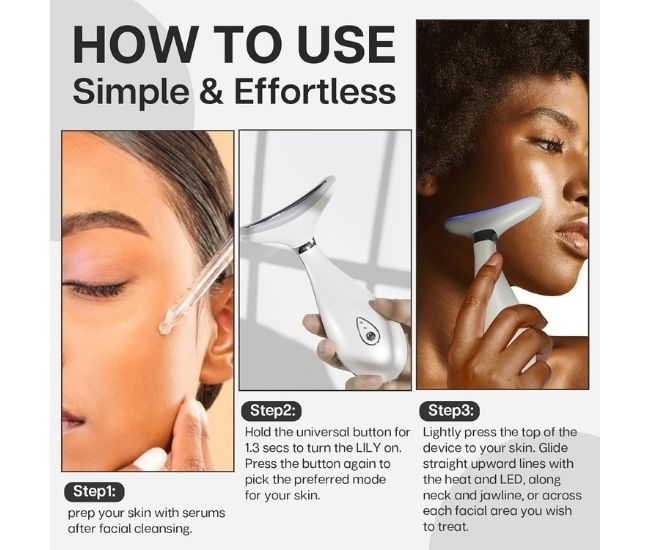 Heated Face And Neck Massager Thermal Vibration Sculpting Tool