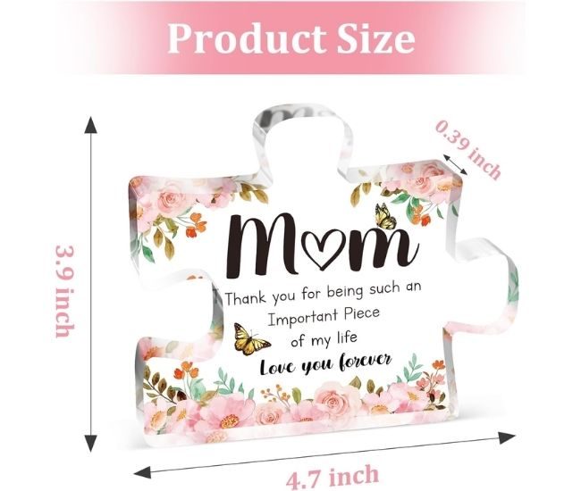 Mums Missing Puzzle Piece Acrylic Plaque Keepsake Thank You Message Home Decoration