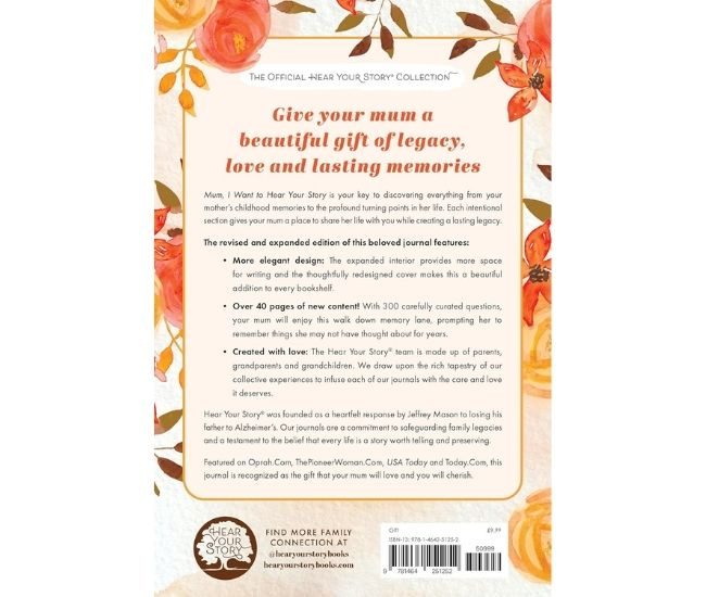Mum I Want To Hear Your Story Expanded Edition Guided Journal For Mum Life Story Prompts Keepsake