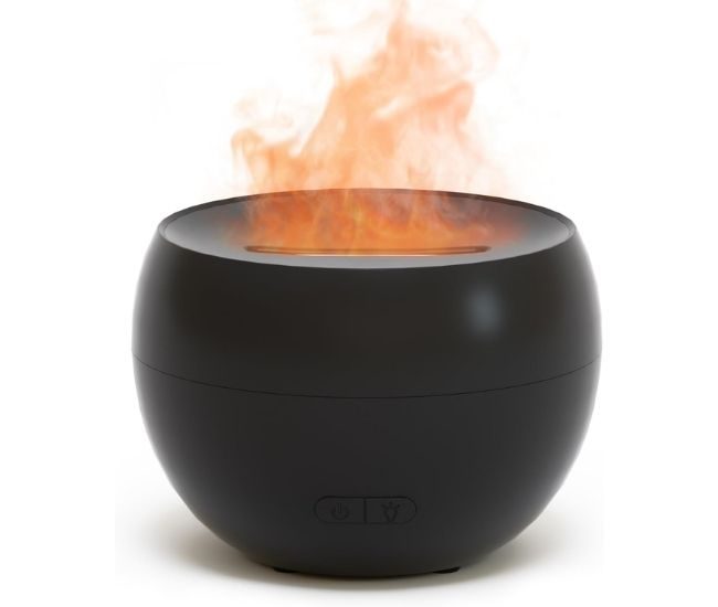 Flame Effect Essential Oil Diffuser 150ml Ultrasonic Humidifier Auto Off