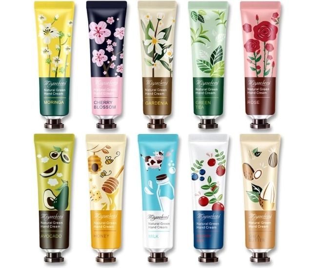 Mini Hand Cream Gift Set 10 Pack Travel Size Hand Lotion Assorted Scents