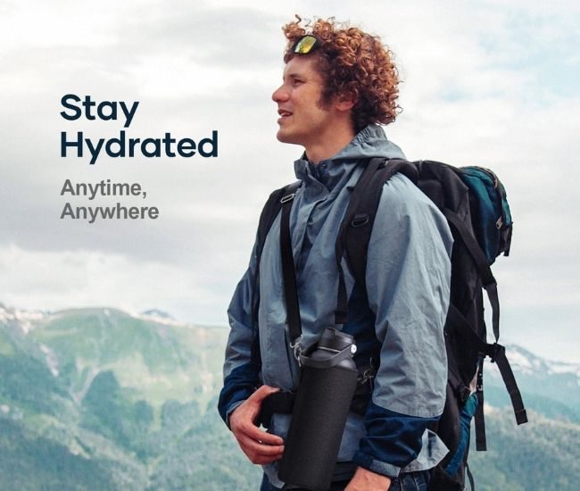 Insulated Water Bottle 1200ml Stainless Steel Man