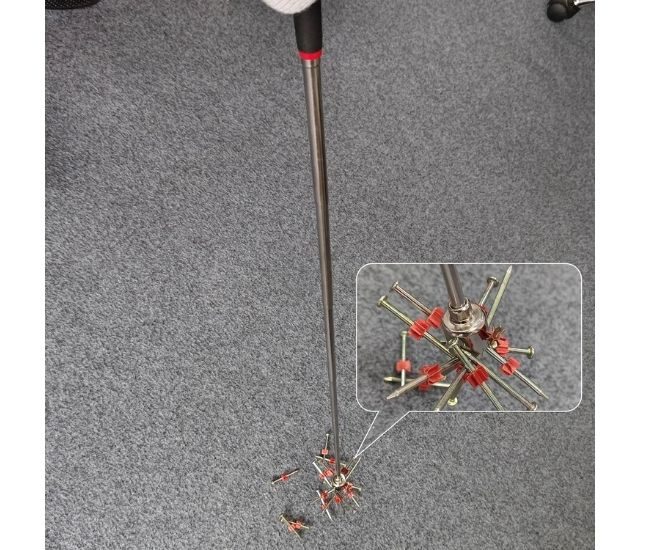 Magnetic Claw Pick Up Tool With Led Light In Use