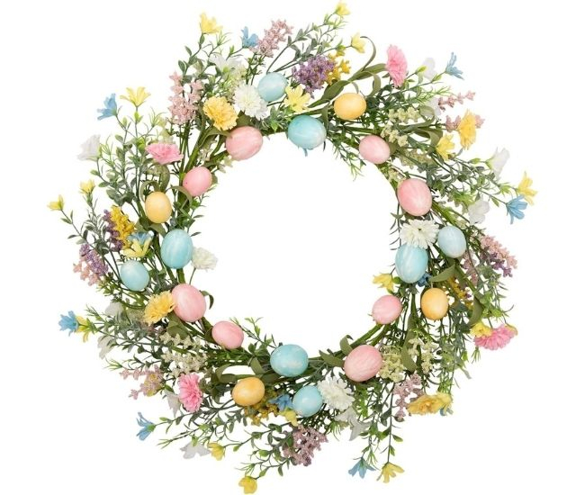 18 Inch Easter Egg Wreath