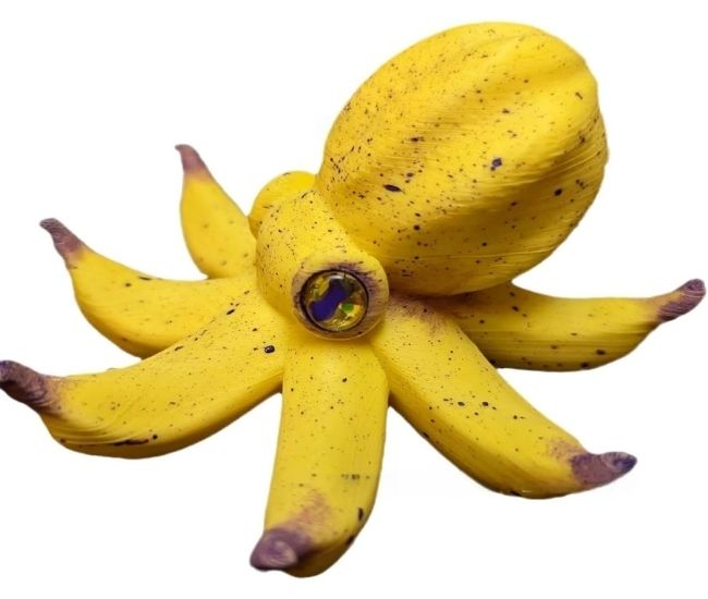 Banana Octopus Figurine