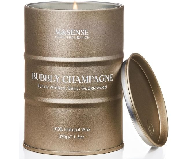 Bubbly Champagne Candle