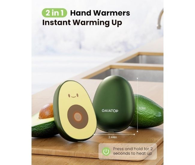 Avocado Rechargeable Hand Warmer