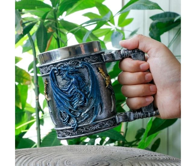 Blue Dragon Tankard Mug