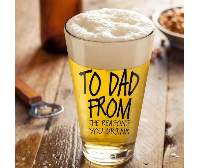 Dad Beer Glass