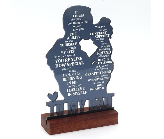 Dad Daughter Keepsake Sign