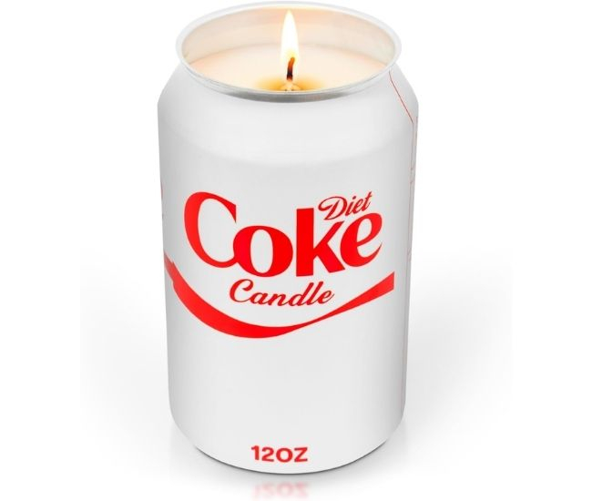 Diet Coke Soda Can Candle