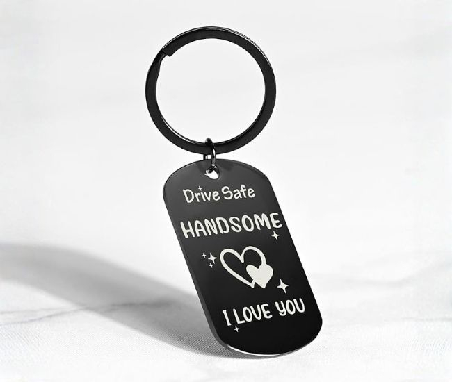 Drive Safe Handsome Keychain