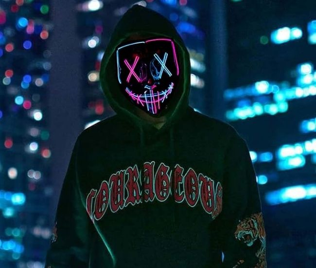Glowing LED Party Mask