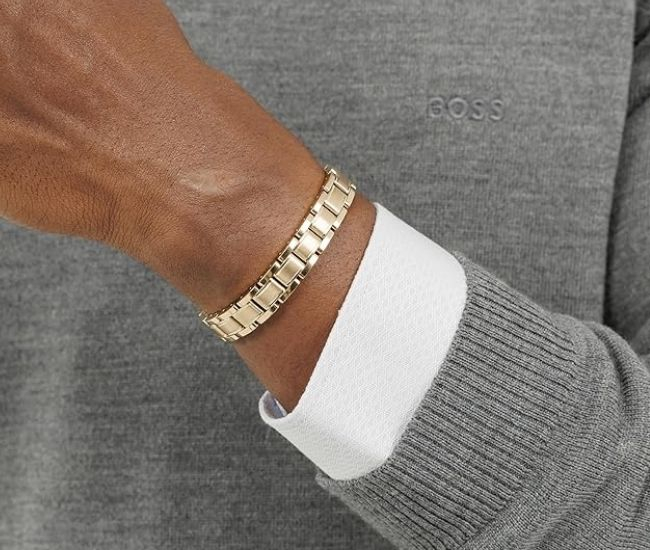 Gold Link Hugo Boss Bracelet