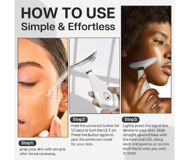 Heated LED Face & Neck Massager