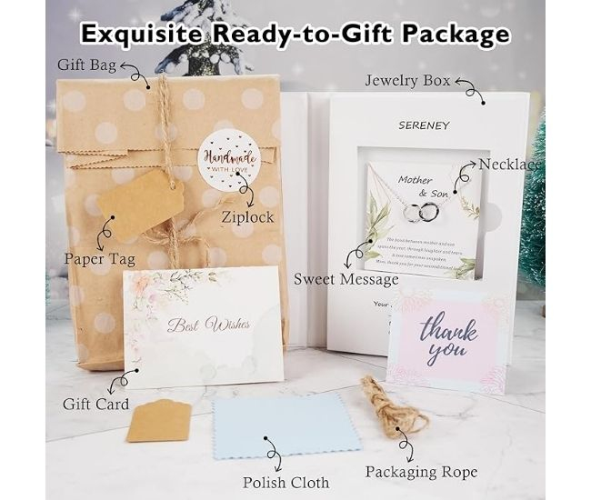 Mother & Son Circle Necklace