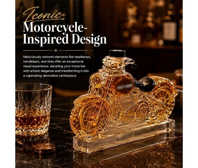 Motorcycle Whisky Decanter
