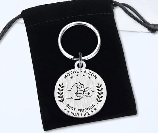 Mum & Son Keychain Set