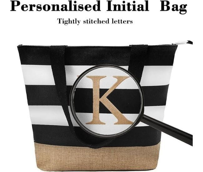 Personalised Initial Tote Bag