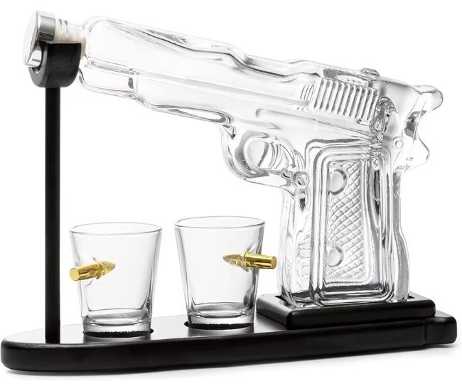 Pistol Decanter & Shot Set