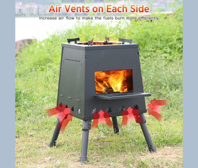 Folding Wood-Burning Rocket Stove