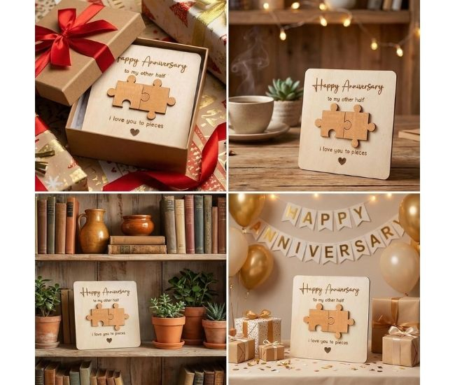 Puzzle Anniversary Card