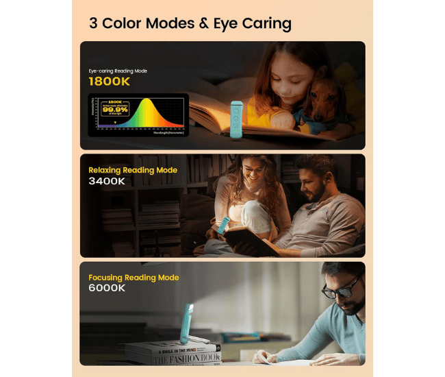 Rechargeable Clip-On Book Light