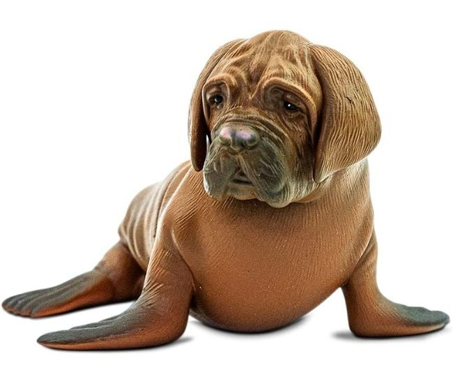 Sea Lion Mastiff Figurine