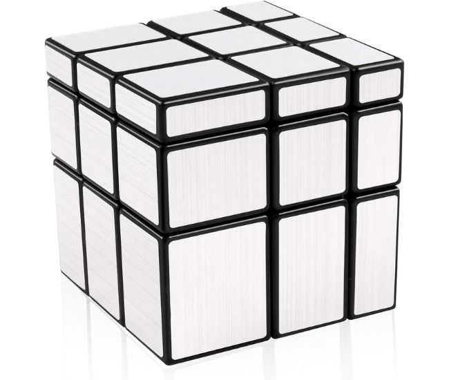 Silver Mirror Shape-Shifting Cube