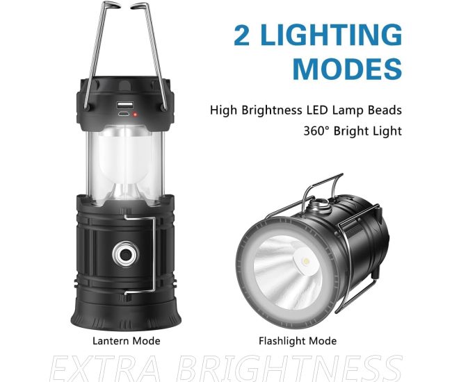 Solar Lantern With Phone Charger