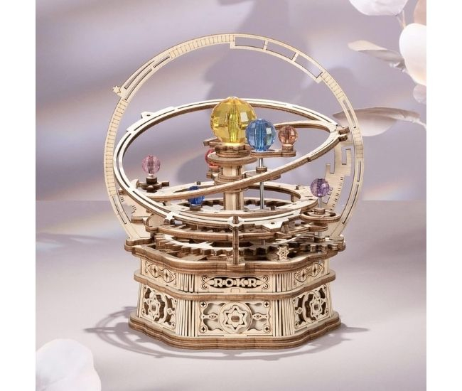 Starry Night Wooden Music Box