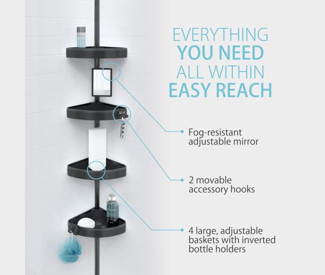 Tension Pole Shower Caddy