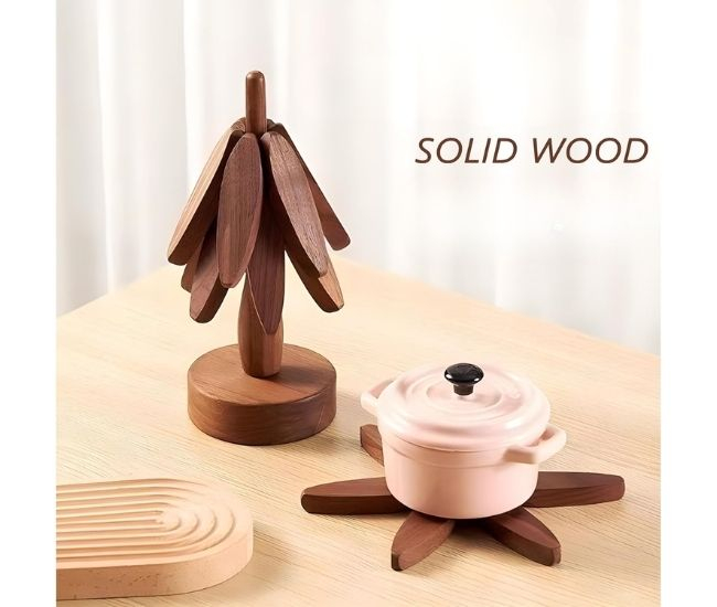 Wooden Tree Trivet Set